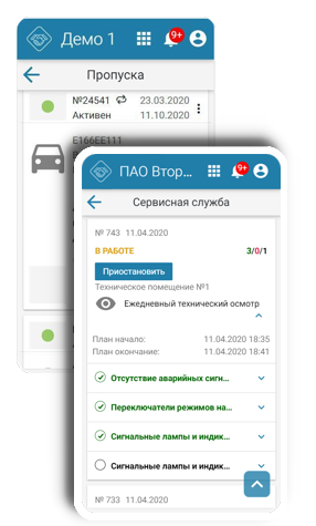 Контроль доступа, help desk система